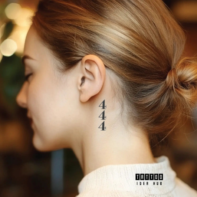 behind ear tattoos idea design meaning