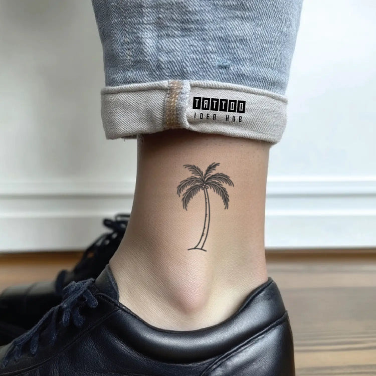 palm tree tattoo idea design meaning