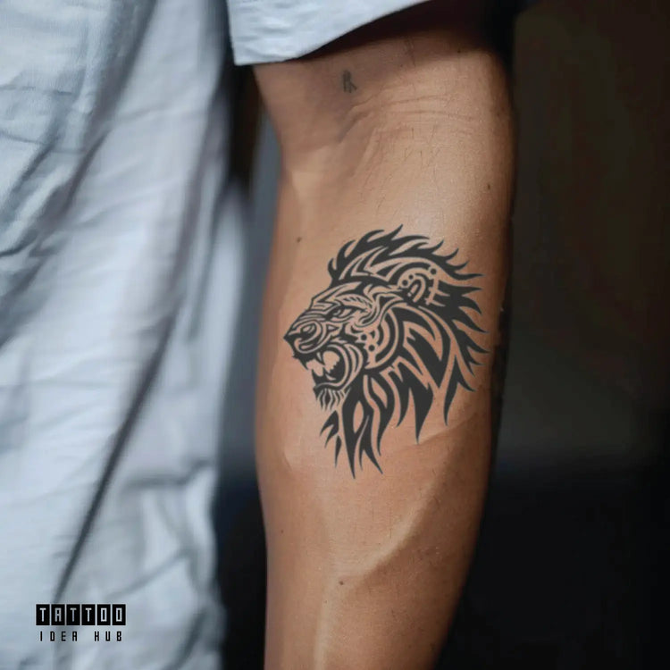 lion tattoo idea design meaning