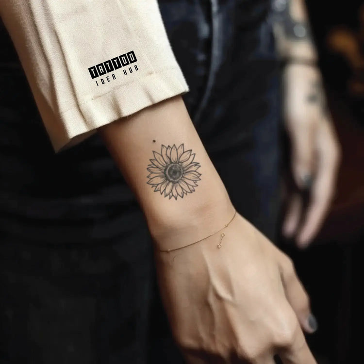 sunflower tattoo idea design meaning