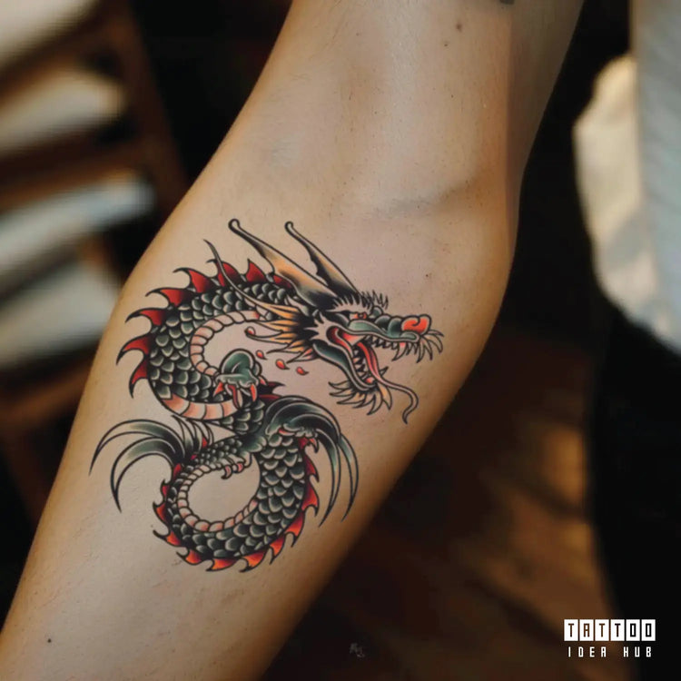 dragon tattoo idea design meaning