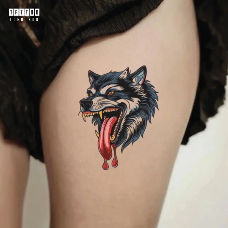 wolf tattoo idea design meaning