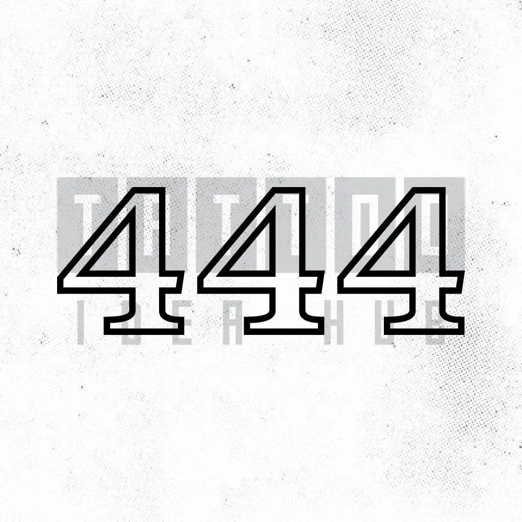 444 outline tattoo idea design stencil png