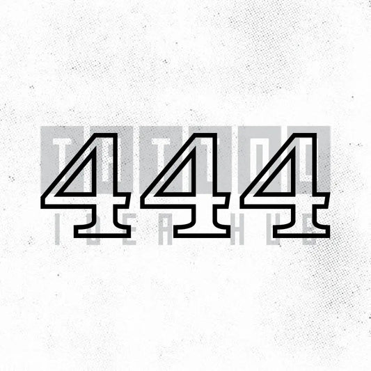 444 outline tattoo idea design stencil png