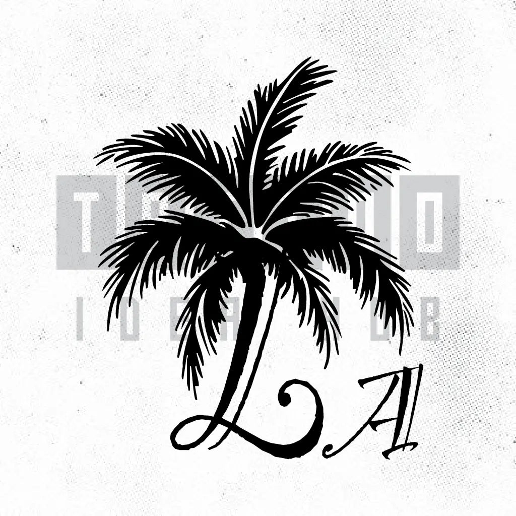 la palm tree tattoo idea design stencil png